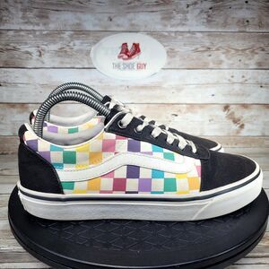 VANS Low Top Women's Size 8 Checkerboard Black White Athletic Shoes